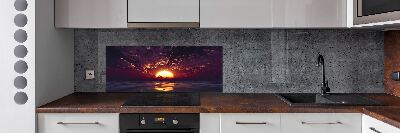 Glazen achterwand keuken Zonsondergang