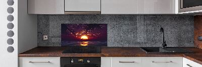 Glazen achterwand keuken Zonsondergang
