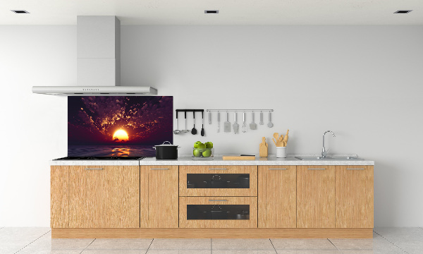 Glazen achterwand keuken Zonsondergang