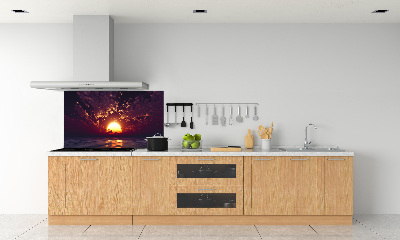 Glazen achterwand keuken Zonsondergang