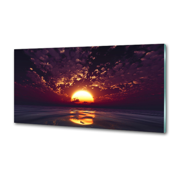 Glazen achterwand keuken Zonsondergang