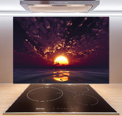Glazen achterwand keuken Zonsondergang