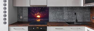 Glazen achterwand keuken Zonsondergang