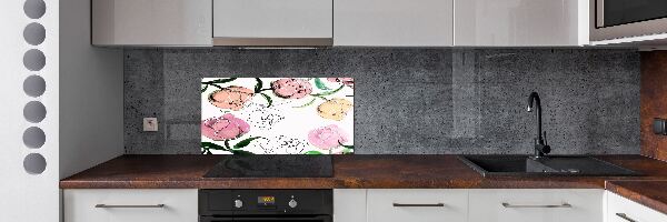 Achterwand keuken Pioenrozenknoppen