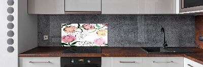 Achterwand keuken Pioenrozenknoppen