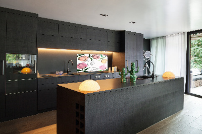 Achterwand keuken Pioenrozenknoppen