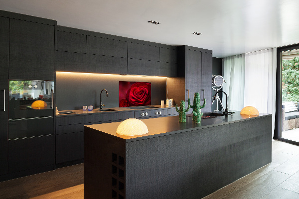Keuken achterwand Rode rozenhart