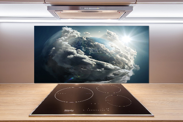 Achterwand keuken Planeet Aarde