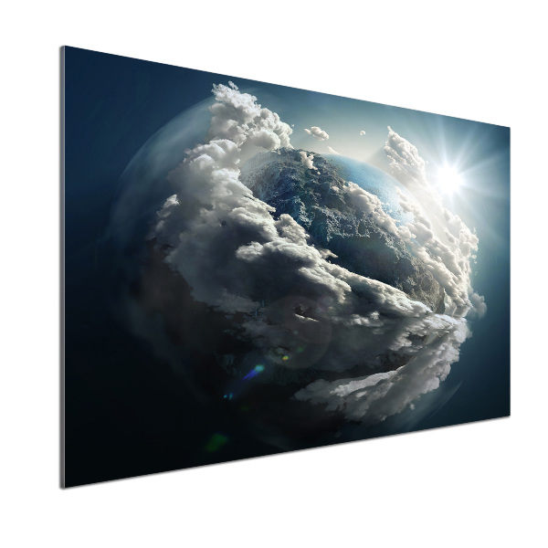 Achterwand keuken Planeet Aarde