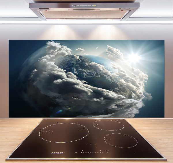 Achterwand keuken Planeet Aarde