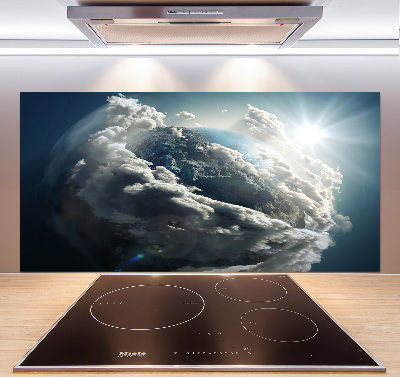 Achterwand keuken Planeet Aarde