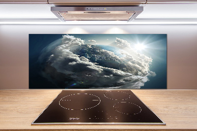 Achterwand keuken Planeet Aarde