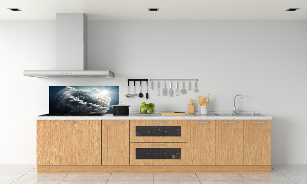 Achterwand keuken Planeet Aarde