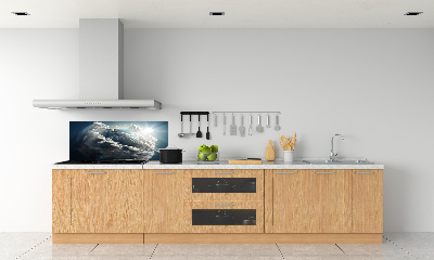 Achterwand keuken Planeet Aarde