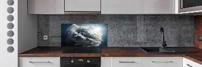 Achterwand keuken Planeet Aarde