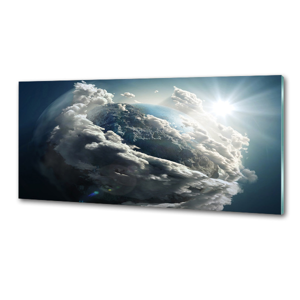 Achterwand keuken Planeet Aarde