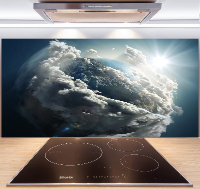 Achterwand keuken Planeet Aarde
