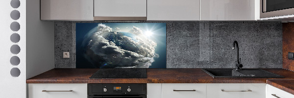 Achterwand keuken Planeet Aarde