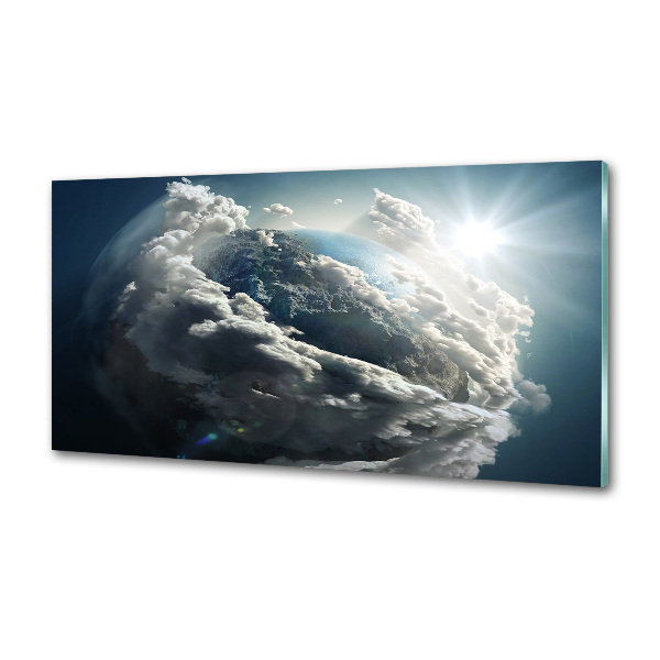 Achterwand keuken Planeet Aarde