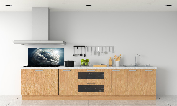 Achterwand keuken Planeet Aarde