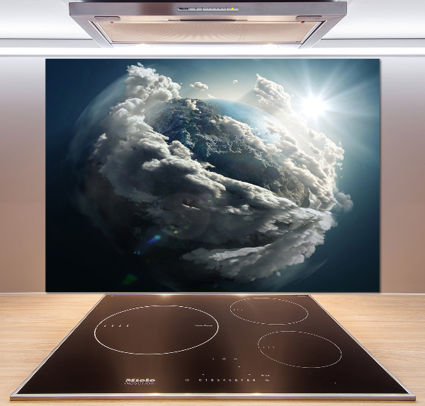 Achterwand keuken Planeet Aarde