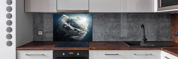 Achterwand keuken Planeet Aarde