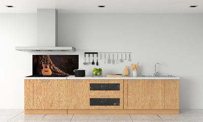 Spatscherm keuken Akoestische gitaar