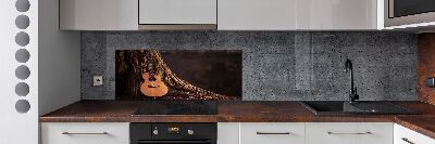 Spatscherm keuken Akoestische gitaar