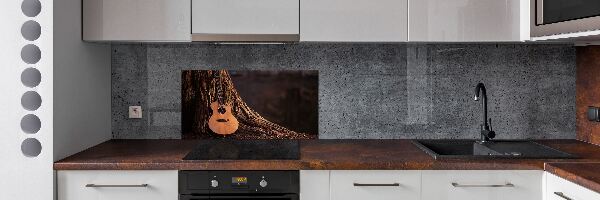 Spatscherm keuken Akoestische gitaar