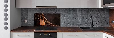 Spatscherm keuken Akoestische gitaar