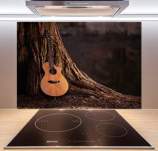 Spatscherm keuken Akoestische gitaar