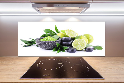 Panel do kuchni Limonki i kamienie