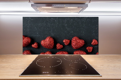 Panel do kuchni Serca na tablicy