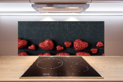 Panel do kuchni Serca na tablicy