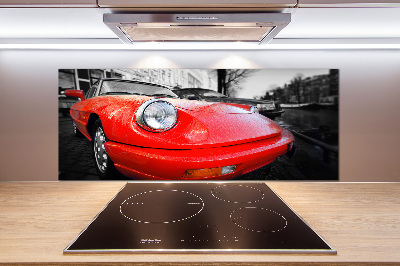 Glazen achterwand keuken Klassieke auto