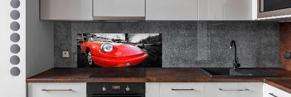 Glazen achterwand keuken Klassieke auto
