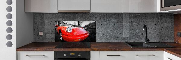 Glazen achterwand keuken Klassieke auto
