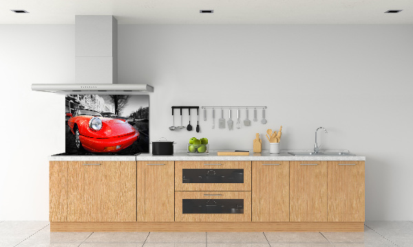 Glazen achterwand keuken Klassieke auto