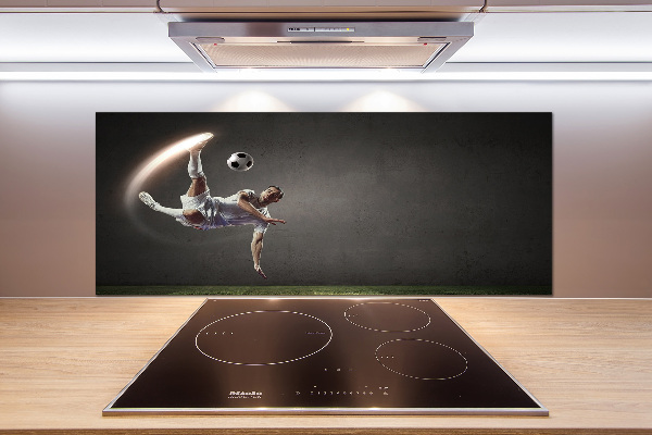 Panel szklany do kuchni Piłkarz