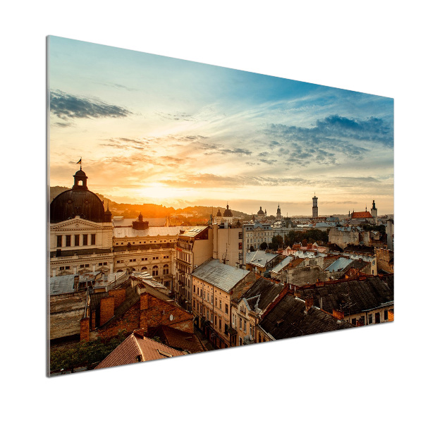 Glazen achterwand keuken Zonsopgang Lviv
