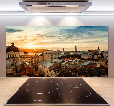 Glazen achterwand keuken Zonsopgang Lviv