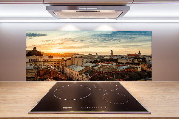Glazen achterwand keuken Zonsopgang Lviv