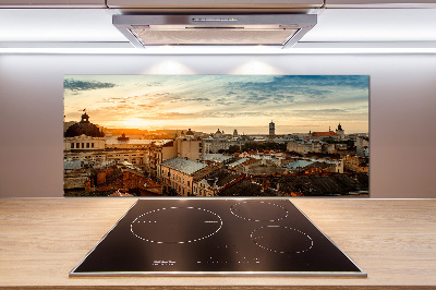 Glazen achterwand keuken Zonsopgang Lviv