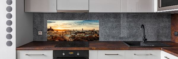 Glazen achterwand keuken Zonsopgang Lviv