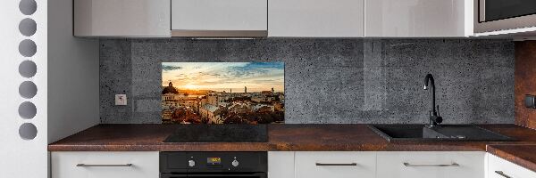 Glazen achterwand keuken Zonsopgang Lviv