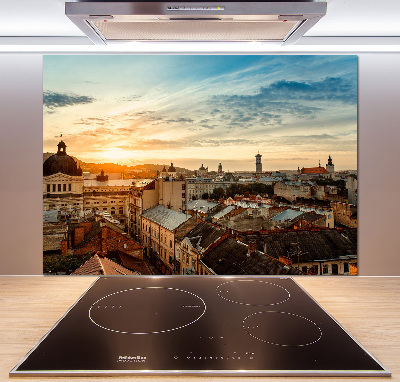 Glazen achterwand keuken Zonsopgang Lviv