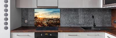 Glazen achterwand keuken Zonsopgang Lviv
