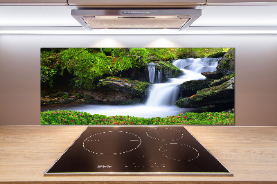 Panel do kuchni Wodospad w lesie