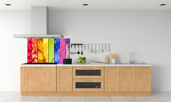 Spatplaat keuken Kleurrijke bloemen