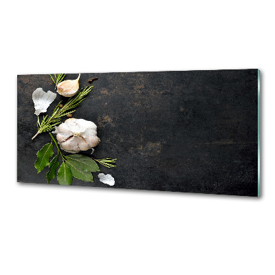 Panel szklany do kuchni Czosnek